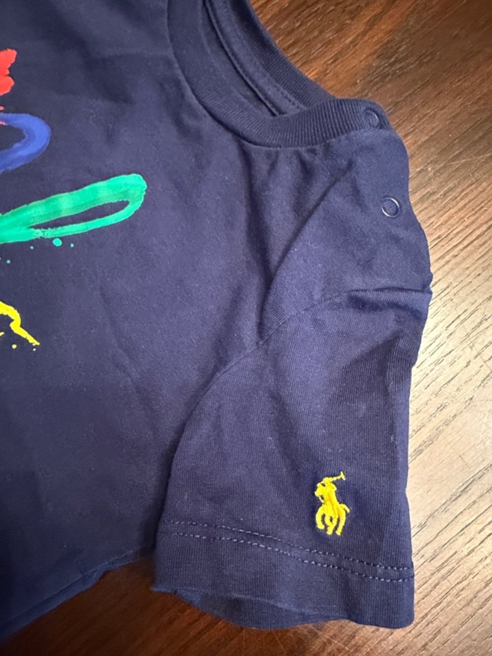 Polo Ralph Lauren 18M Navy Logo T-Shirt & Shorts Set Matching Outfit Boys - Picture 5 of 13